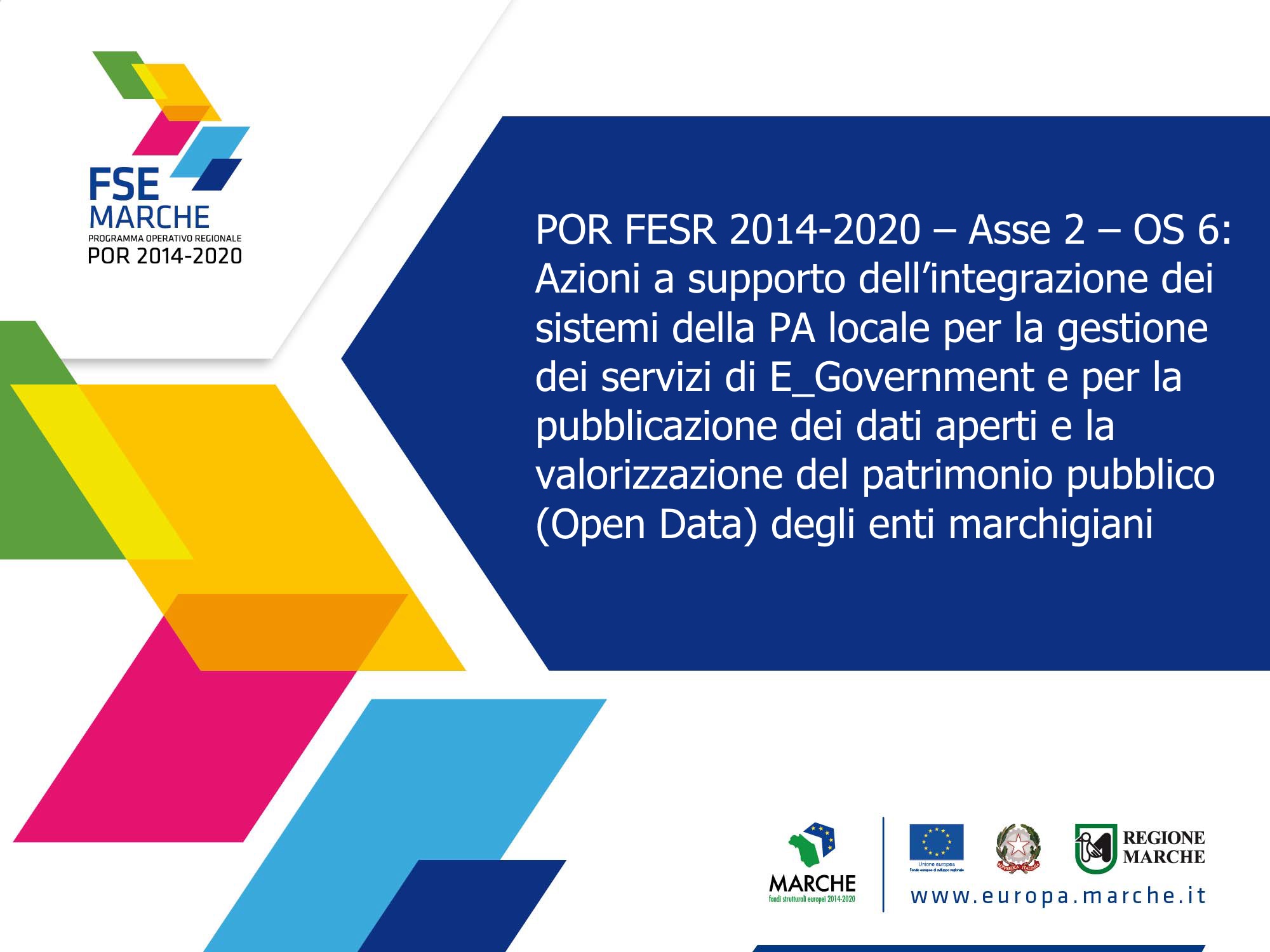 Progetti finanziati dai Bandi Regionali POR FESR 2014-2020